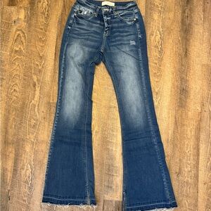 KanCan Dark Blue Flare Jeans